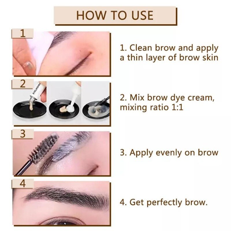 15 Minute Fast Henna Eyelash Eyebrow Dye Tint Professional Tint Easy