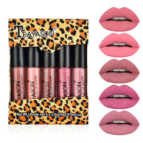 5Pcs/Set Waterproof Lipstick Sexy Vampire Lip Stick Matte Velvet