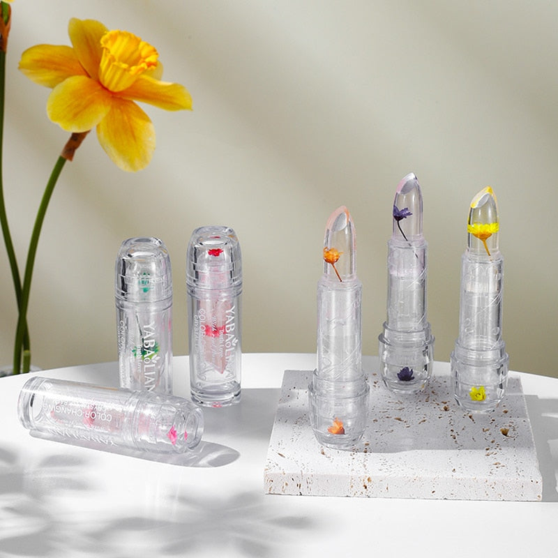 Magic Jelly Flower Lipstick Temperature Change Lipstick Transparent