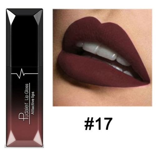 Matte Liquid Lipstick Waterproof Long Lasting Lip Gloss Tint Sexy