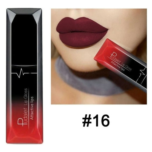 Matte Liquid Lipstick Waterproof Long Lasting Lip Gloss Tint Sexy