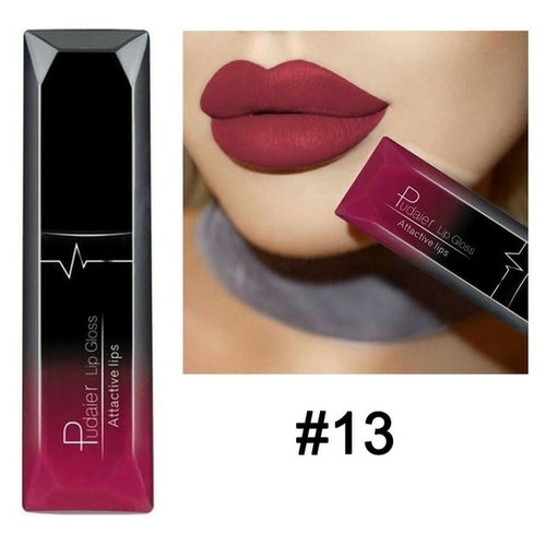 Matte Liquid Lipstick Waterproof Long Lasting Lip Gloss Tint Sexy