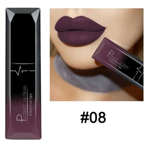 Matte Liquid Lipstick Waterproof Long Lasting Lip Gloss Tint Sexy