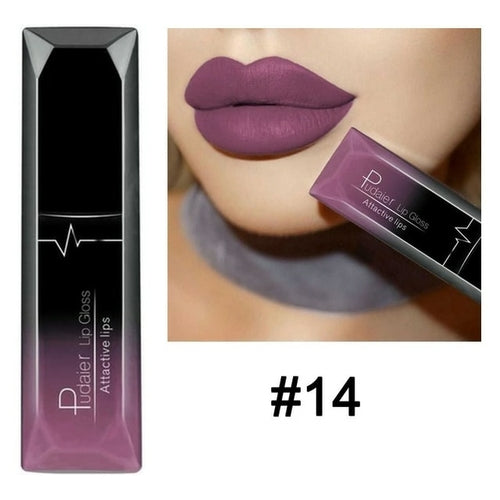 Matte Liquid Lipstick Waterproof Long Lasting Lip Gloss Tint Sexy