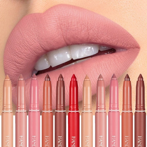 Nude Pink Matte Lipstick Pen Matte Solid Lip Gloss Waterproof Long