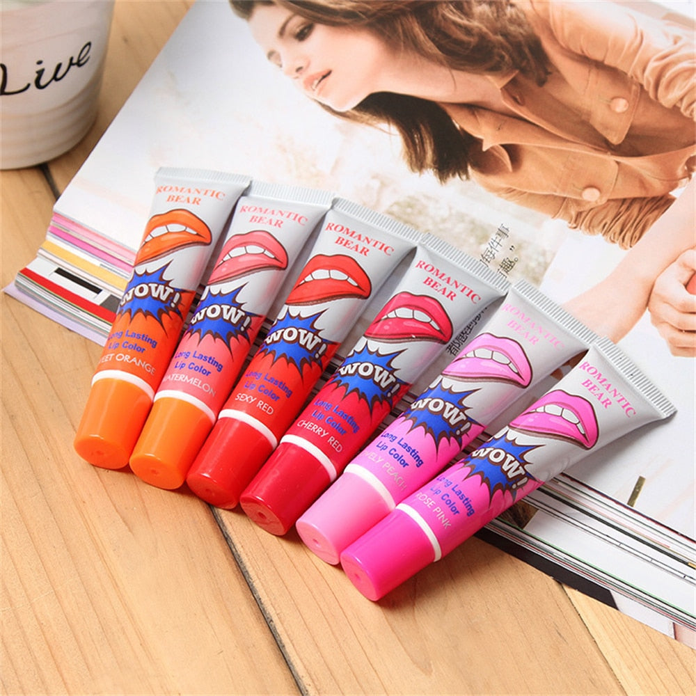 Peel Off Liquid Lipstick 6 Color Waterproof Long Lasting Tear Lipstick