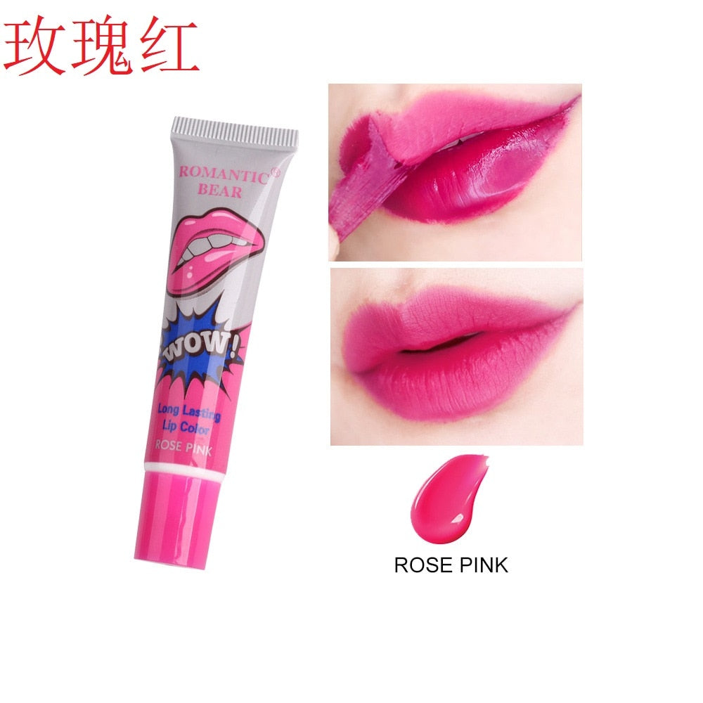 Peel Off Liquid Lipstick 6 Color Waterproof Long Lasting Tear Lipstick