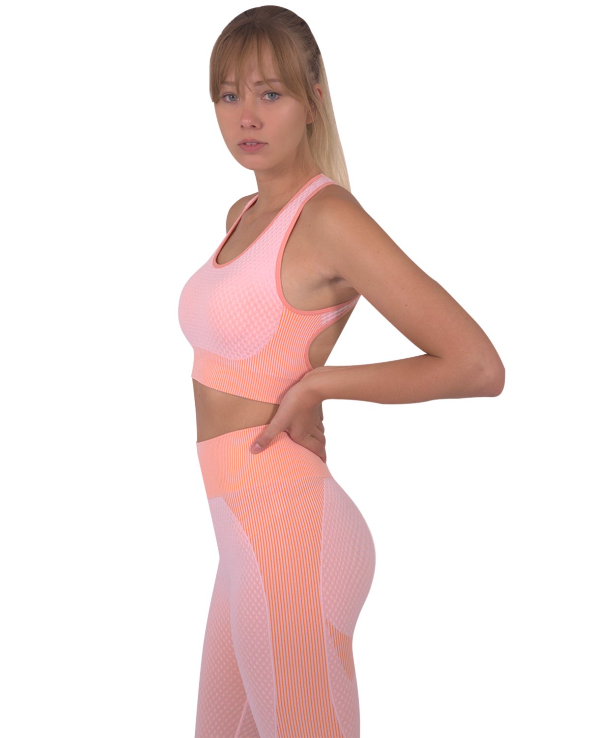 Trois Seamless Sports Bra - Pink